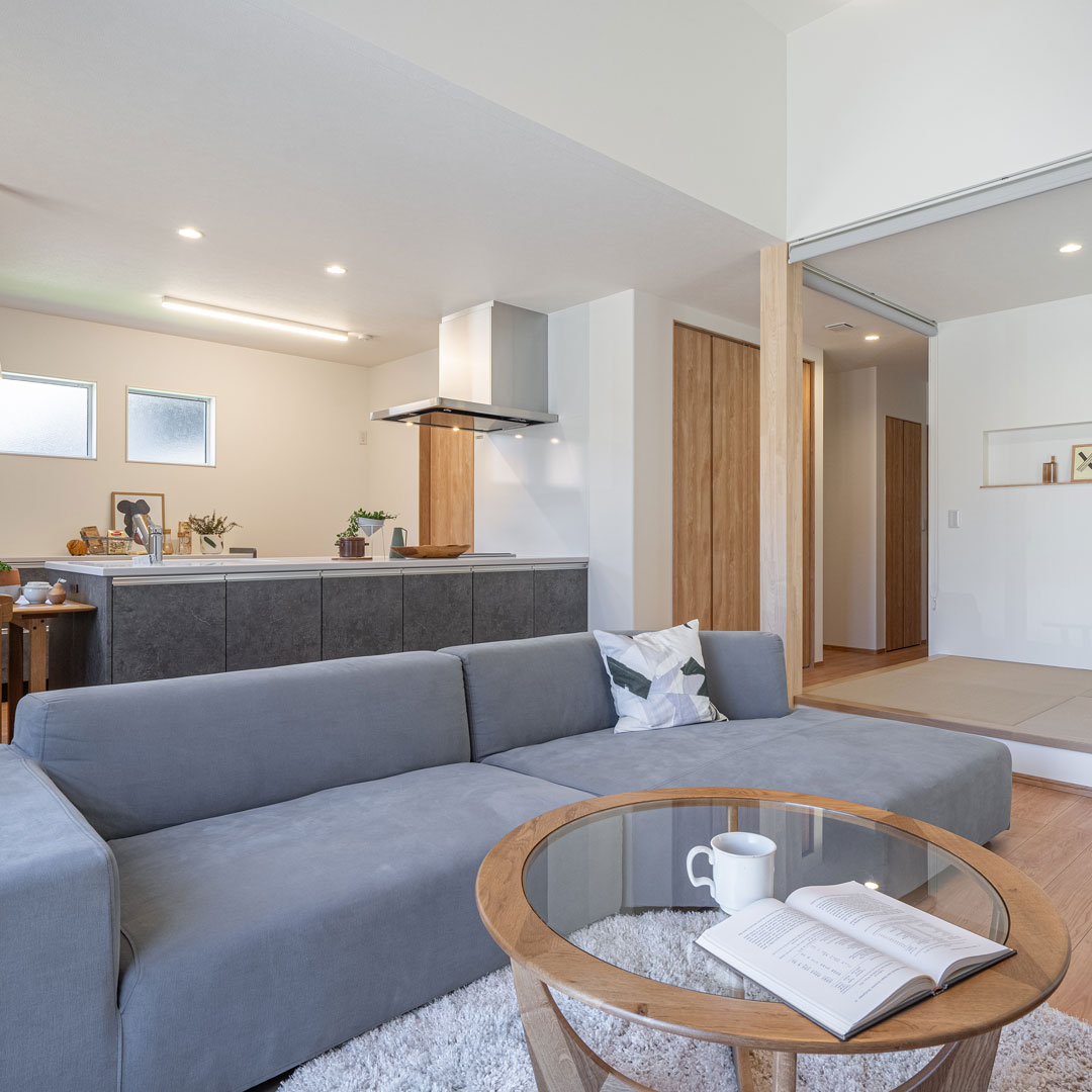 家族が集う、ひとりを楽しむ、ちょうどいいLDK|施工実例|ウッドライフホーム